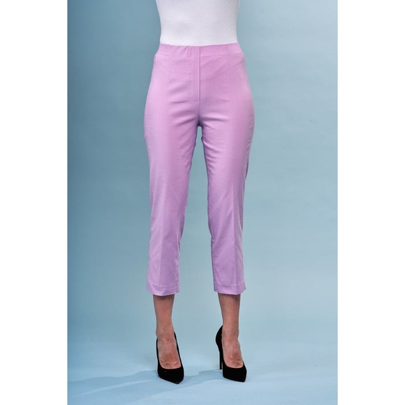 Insight New York Women's Pink Capri Pants Size 6 Side Cutout Pull On NWT - Picture 1 of 1